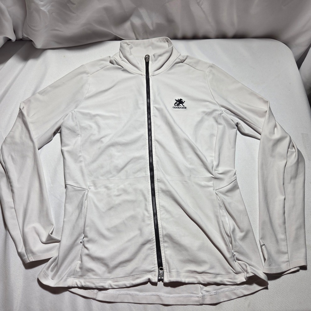 Nike Golf Tour Performance Dri-FIT White Full Zip Jacket Grandover Womens Medium